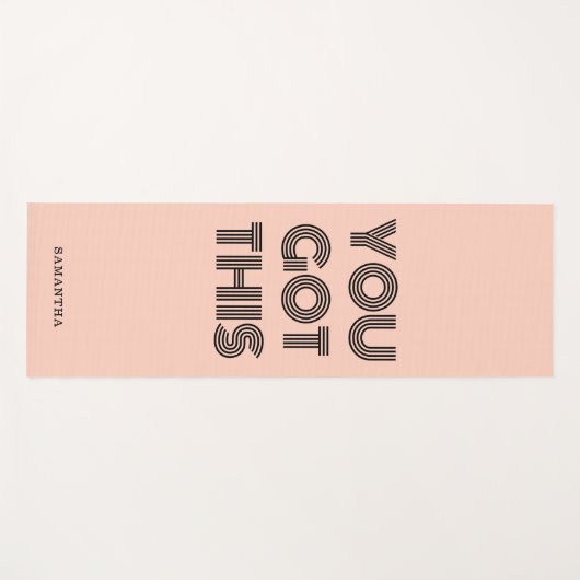 Piekroze aangepast JE HEBT DEZE Motivatie Yogamat (Voorkant (horizontaal))