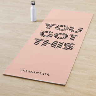 Piekroze aangepast JE HEBT DEZE Motivatie Yogamat