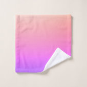 Piekroze en Paarse kleurrijke ombre Bad Handdoek (Wasdoekje)