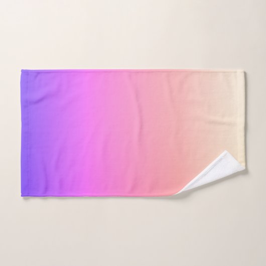 Piekroze en Paarse kleurrijke ombre Bad Handdoek (Handdoek)