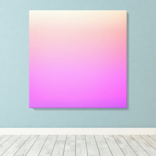 Piekroze en Paarse kleurrijke ombre Canvas Afdruk (Insitu (Houten vloer))