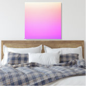 Piekroze en Paarse kleurrijke ombre Canvas Afdruk (Insitu (Slaapkamer))