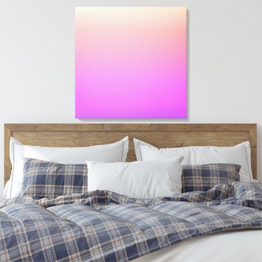 Piekroze en Paarse kleurrijke ombre Canvas Afdruk (Insitu (Slaapkamer))