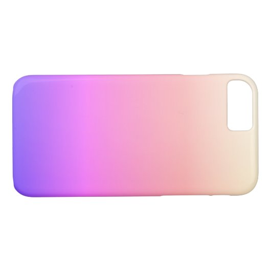 Piekroze en Paarse kleurrijke ombre Case-Mate iPhone Case (Achterkant (Horizontaal))