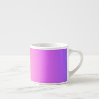 Piekroze en Paarse kleurrijke ombre Espresso Kop