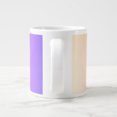 Piekroze en Paarse kleurrijke ombre Grote Koffiekop (Achterkant)