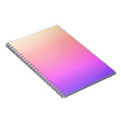 Piekroze en Paarse kleurrijke ombre Notitieboek (Rechterzijde)