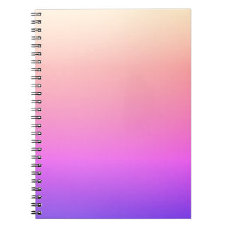 Piekroze en Paarse kleurrijke ombre Notitieboek