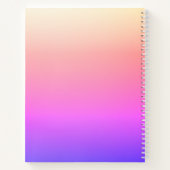 Piekroze en Paarse kleurrijke ombre Notitieboek (Achterkant)