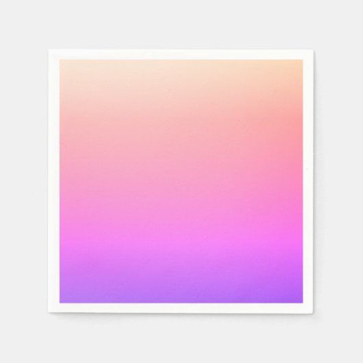 Piekroze en Paarse kleurrijke ombre Servet (Voorkant)