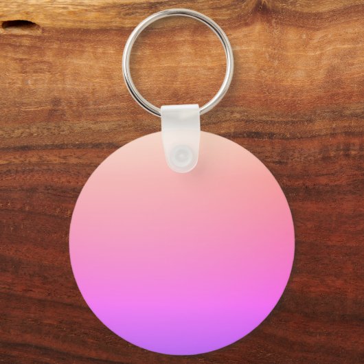 Piekroze en Paarse kleurrijke ombre Sleutelhanger (Voorkant)