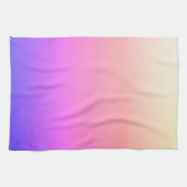 Piekroze en Paarse kleurrijke ombre Theedoek (Horizontaal)