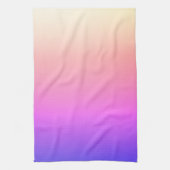 Piekroze en Paarse kleurrijke ombre Theedoek (Verticaal)