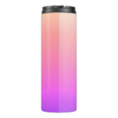 Piekroze en Paarse kleurrijke ombre Thermosbeker (Achterkant)