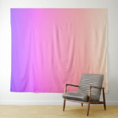 Piekroze en Paarse kleurrijke ombre Wandkleed (In Situ (horizontaal))