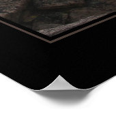 Piekspoor voor jagged Langen (geen tekst) Poster (Hoek)