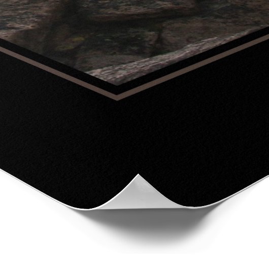 Piekspoor voor jagged Langen (geen tekst) Poster (Hoek)