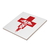 Piektegel voor artsen, aanpasbaar tegeltje (Zijkant)