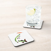 Piekvisserij en vliegvisserij bier onderzetter (Rechterzijde)