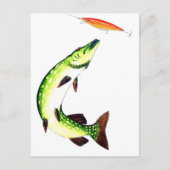 Piekvisserij en vliegvisserij briefkaart (Voorkant)