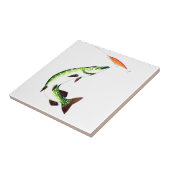 Piekvisserij en vliegvisserij tegeltje (Zijkant)