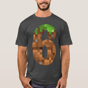 Piel 6jr Verjaardag Nummer Si 6 Jaar Oud 6de Video T-shirt