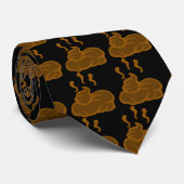 PIEL VAN HET POOPPERVLAK ONTWERP 2 STROPDAS (Opgerold)