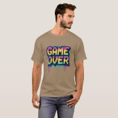 Pielated Game Over Graffiti Design vriend T-shirt (Voorkant volledig)