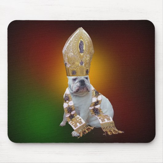 Pielhond mousepad muismat (Voorkant)