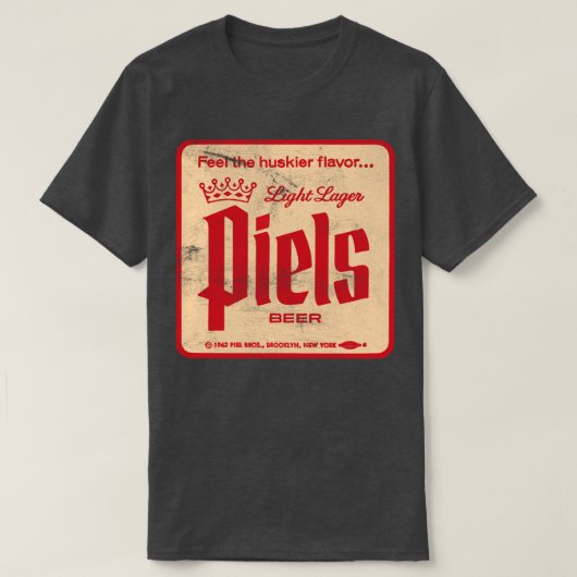 Piels Beer  Label Bierliefhebber Gift 1 T-shirt (Design voorkant)