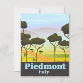 Piemont Italië reisposter (Voorkant)