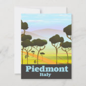 Piemont Italië reisposter (Achterkant)
