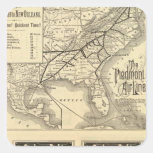 Piemonte Air Line Vierkante Sticker