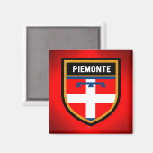 Piemonte Flag Magneet (Voorkant / Achterkant)