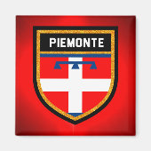 Piemonte Flag Magneet (Voorkant)