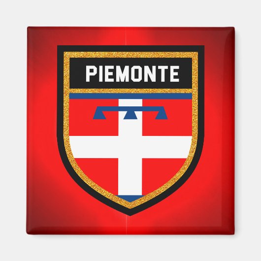 Piemonte Flag Magneet (Voorkant)
