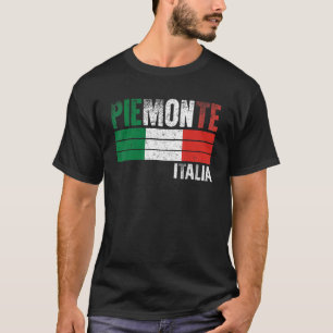 Piemonte Italia Italië Vlag Italiaans Mannen Kind  T-shirt