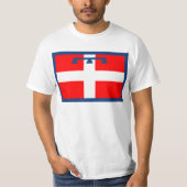 Piemonte, Italiaanse vlag T-shirt (Voorkant)
