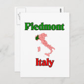 Piemonte Italië Briefkaart (Voorkant / Achterkant)