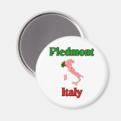 Piemonte Italië Magneet (Voorkant / Achterkant)