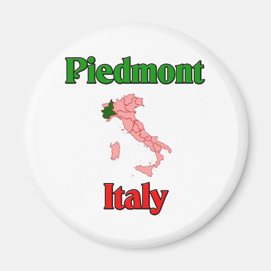 Piemonte Italië Magneet (Voorkant)