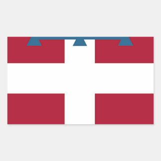 Piemonte (Italië) Vlag Rechthoekige Sticker
