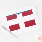 Piemonte (Italië) Vlag Rechthoekige Sticker (Envelop)