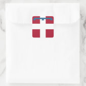Piemonte (Italië) Vlag Vierkante Sticker (Tas)