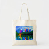 Piemonte Park Atlanta Georgia Skyline Tote Bag (Voorkant)