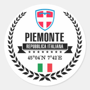 Piemonte Ronde Sticker