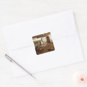 Piemonte Room, Guildford County North Carolina Vierkante Sticker (Envelop)
