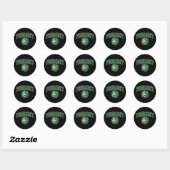Piemonte University Arch ontwerp voor mannen WO Ronde Sticker (Vel)