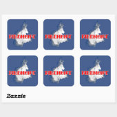 Piemonte Vierkante Sticker (Vel)