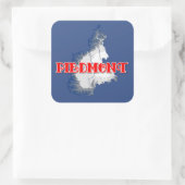 Piemonte Vierkante Sticker (Tas)